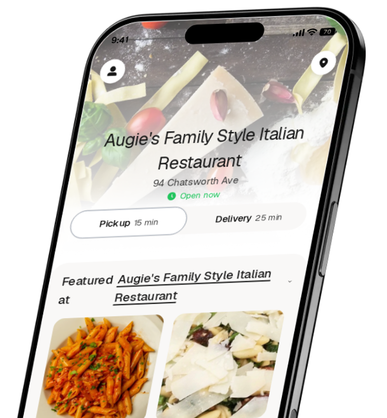 Augie's Family Style Italian Restaurant app preview